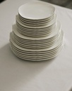 Assiette plate Silhouette XXS – blanc — vue 1
