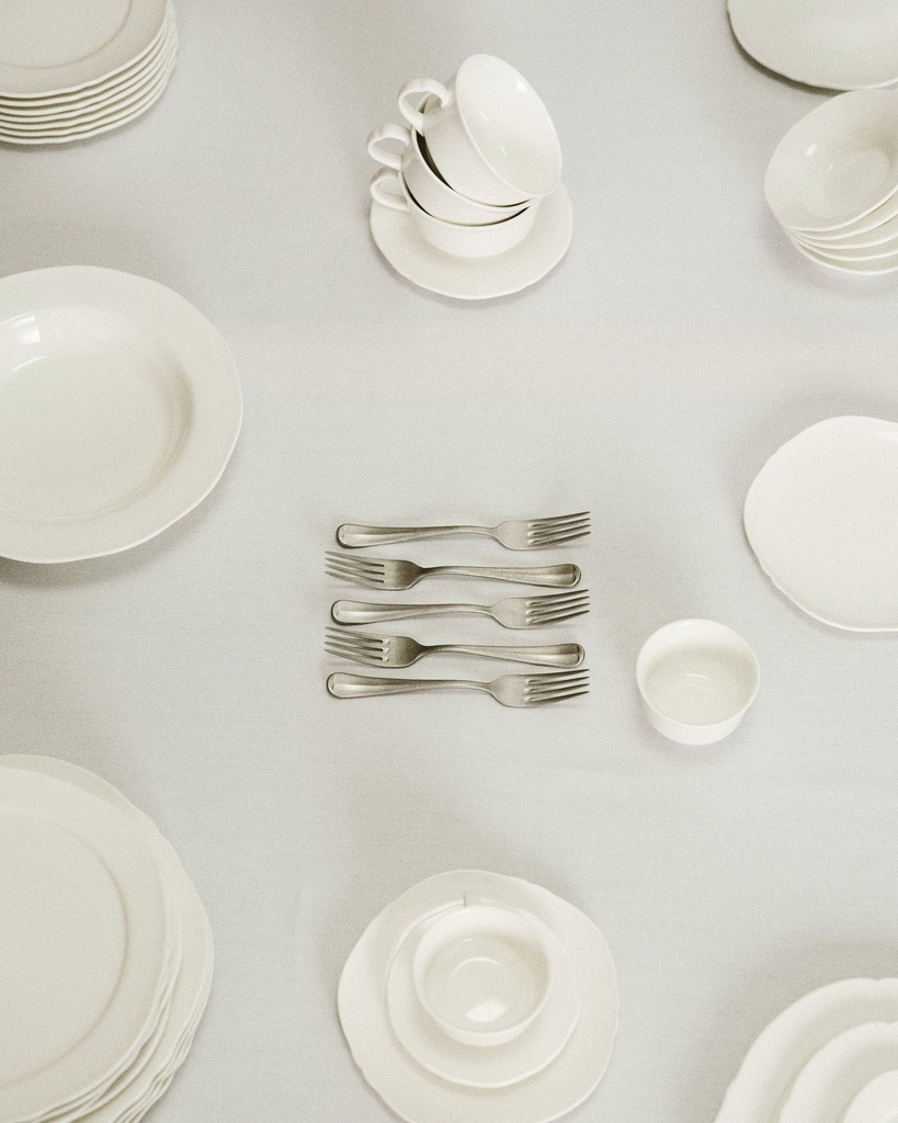 Assiette plate Silhouette XXS – blanc — vue 2