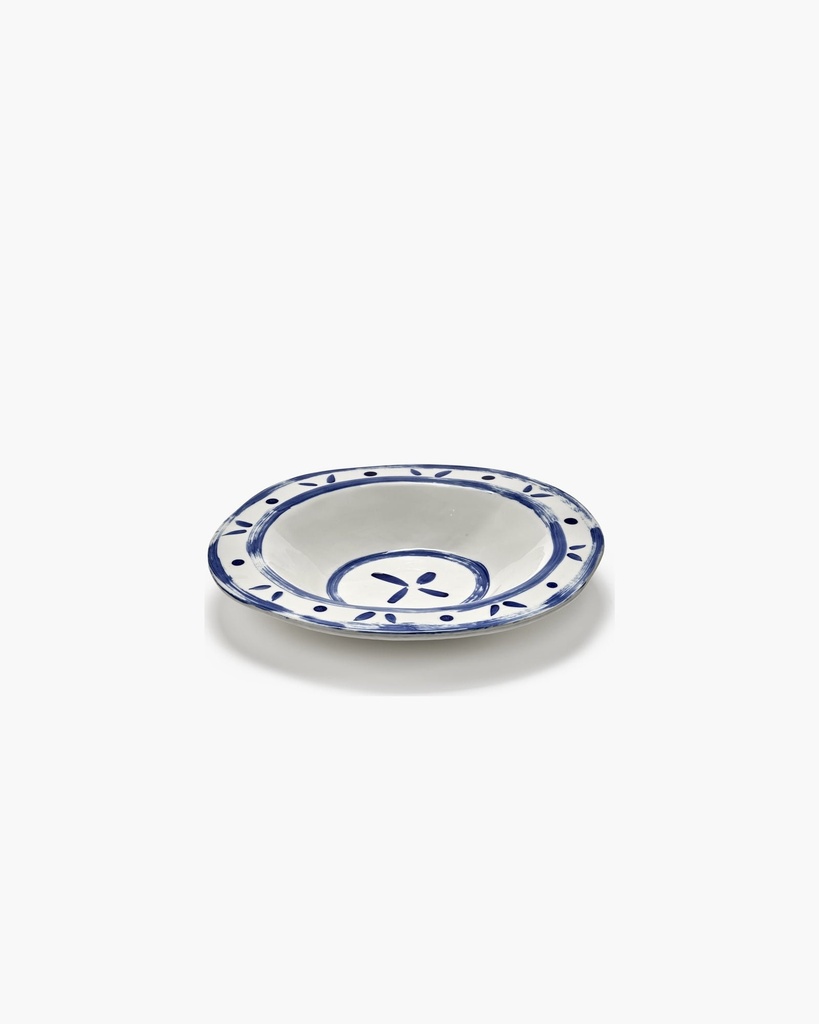 Bol de service 02 blanc/bleu — vue 1