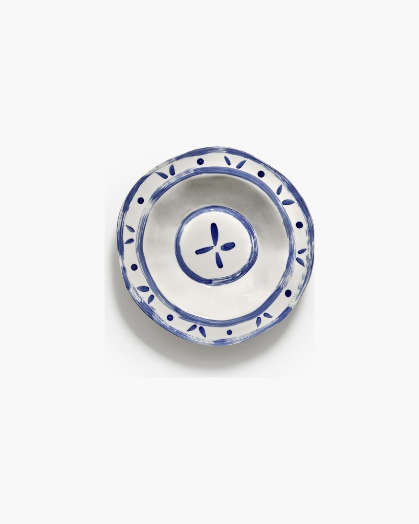 Bol de service 02 blanc/bleu — vue 2