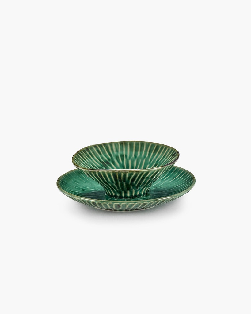 Bol verde lanza - m - 17x17x6 cm — vue 4