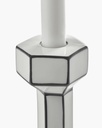 Bougeoir blanc/noir L H21 — vue 4