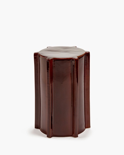 Table d'appoint Pawn 02 marron — vue 1