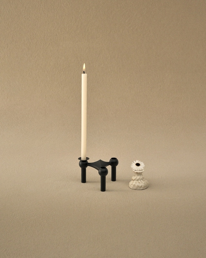 Bougeoir stoff nagel - noir mat — photo 2