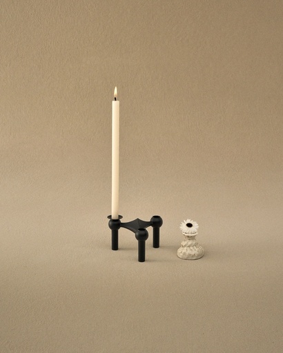 Bougeoir stoff nagel - noir mat — photo 2
