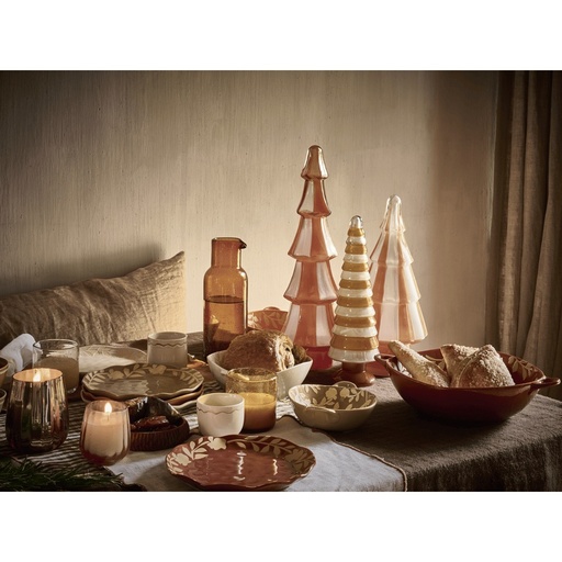 Christmas tree - arbre de noël - verre - 10x31 cm - orange — photo 2
