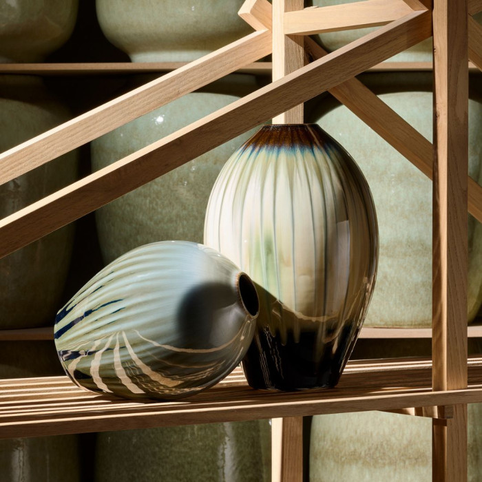 Vase himalaya - beige kaki - H30cm — photo 2