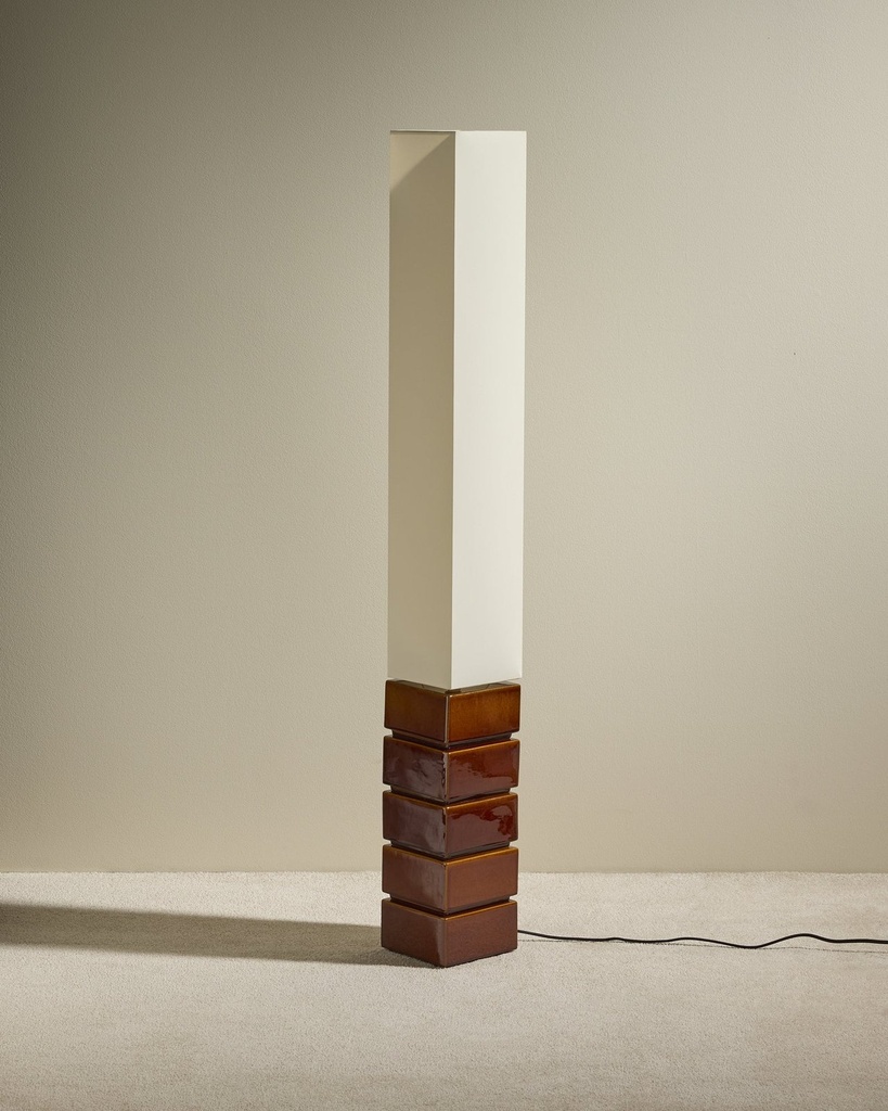 Lampadaire Tower - noisette - 15x15xh129