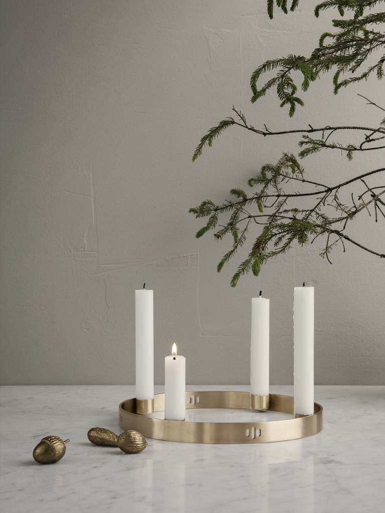 Bougeoir Circle – petit – laiton — vue 2