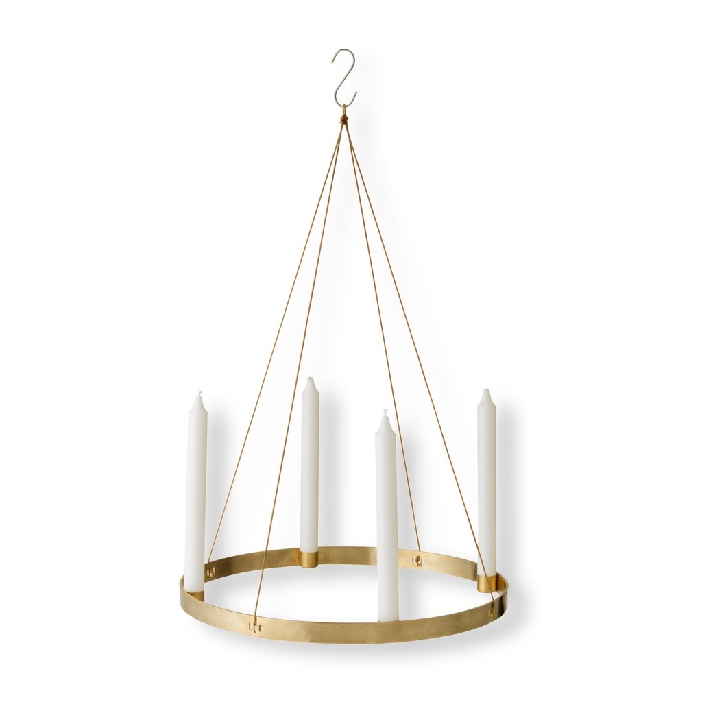 Bougeoir Circle – grand – laiton — vue 3