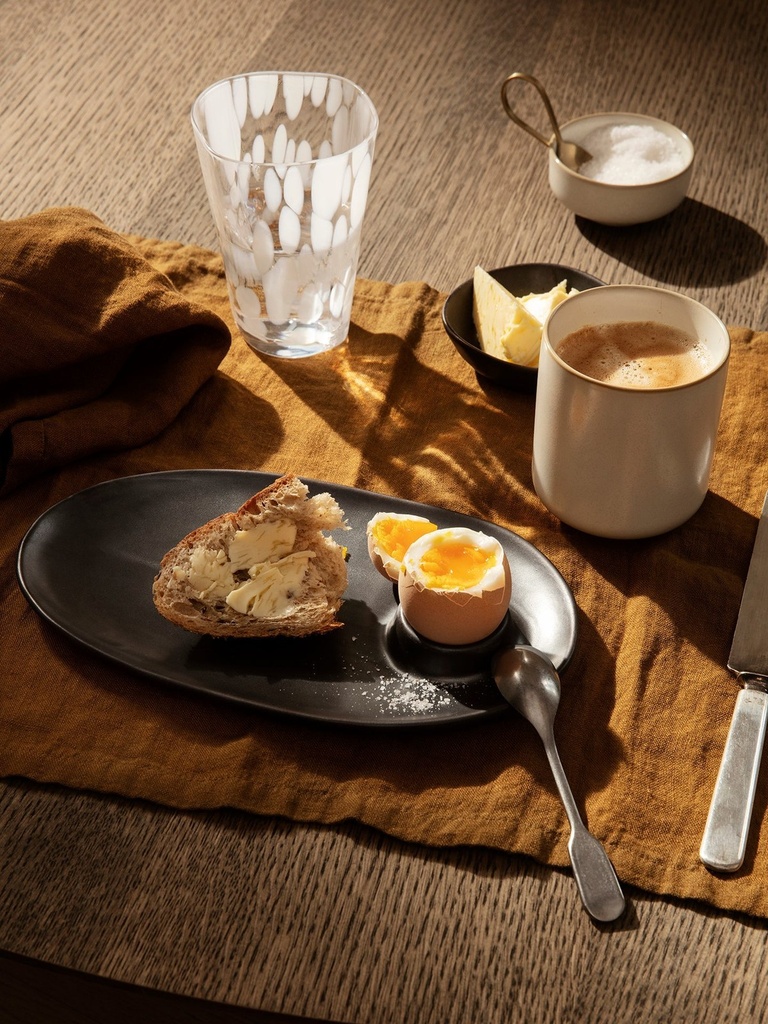 Assiette à petit-déjeuner Flow – noir — vue 2