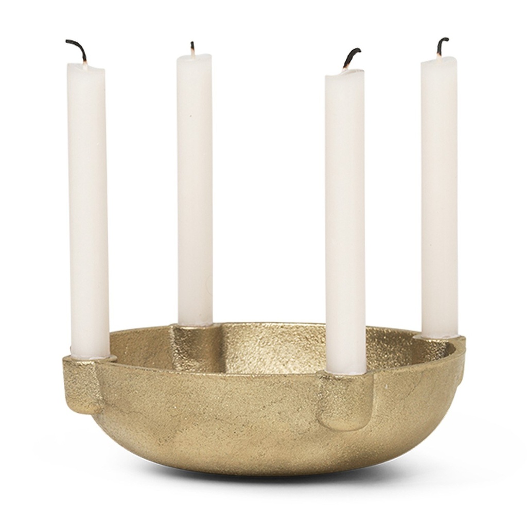 Bougeoir Bowl – petit – laiton — vue 3