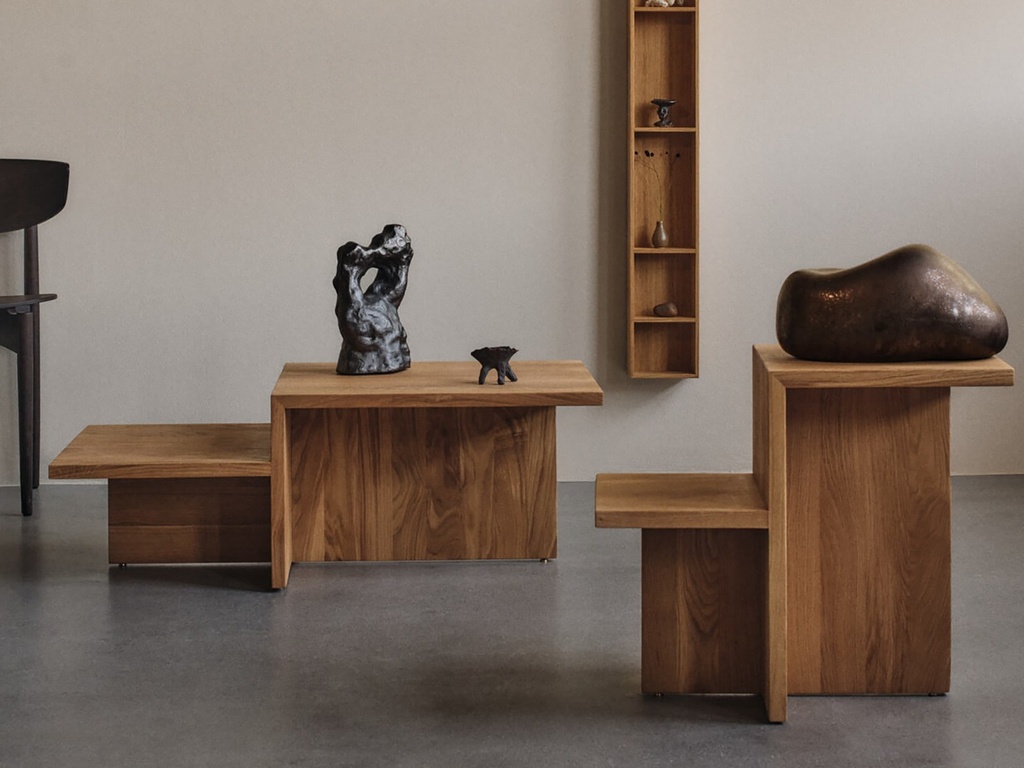 Table basse Distinct — chêne naturel — vue 4