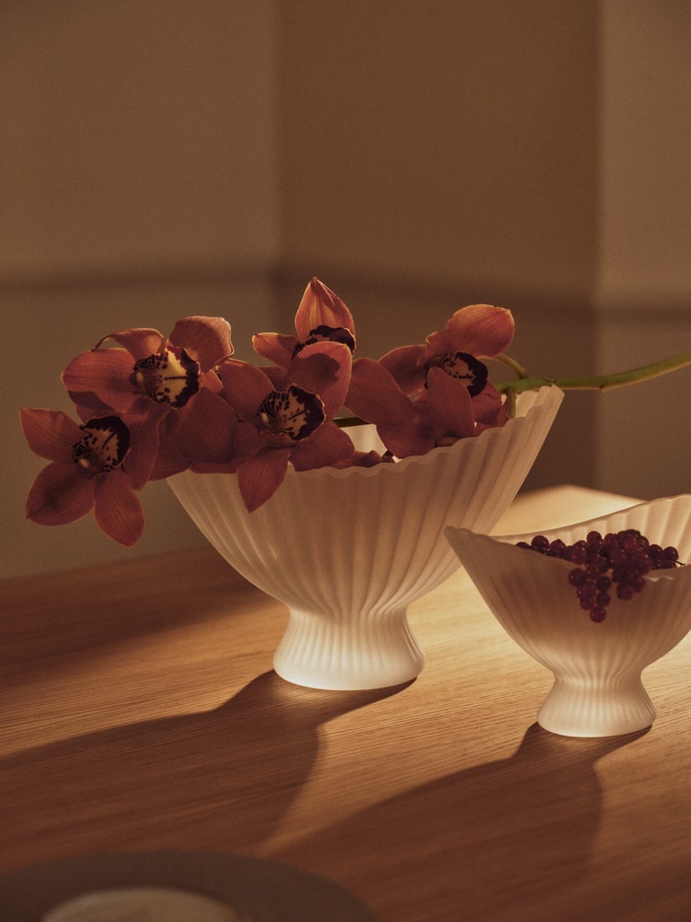 Bol en verre Fountain – petit – givré — vue 3