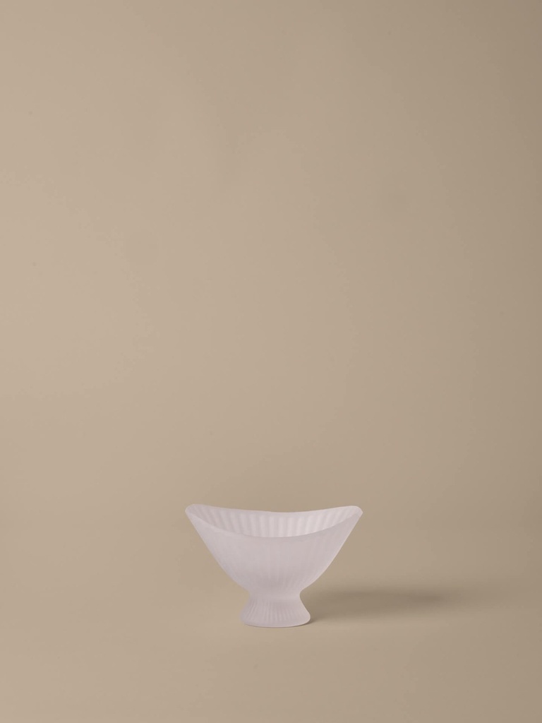 Bol en verre Fountain – petit – givré — vue 4