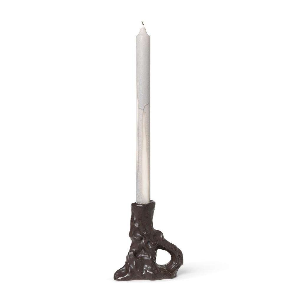 Bougeoir Dito – simple – marron foncé — vue 2