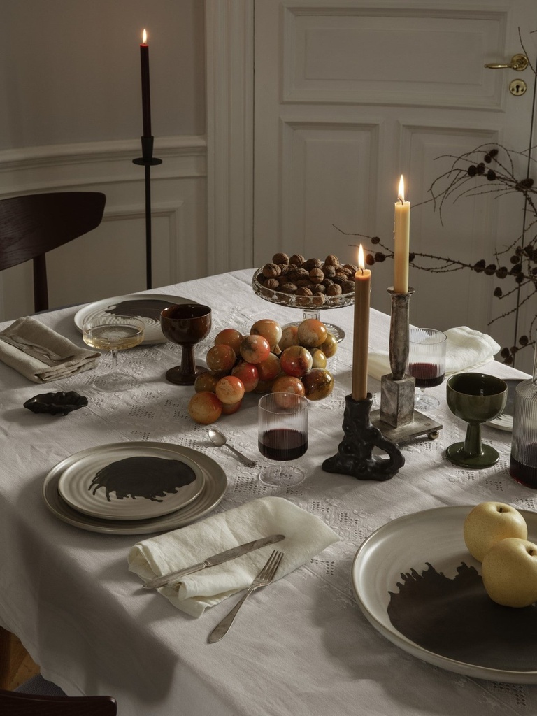 Bougeoir Dito – simple – marron foncé — vue 3