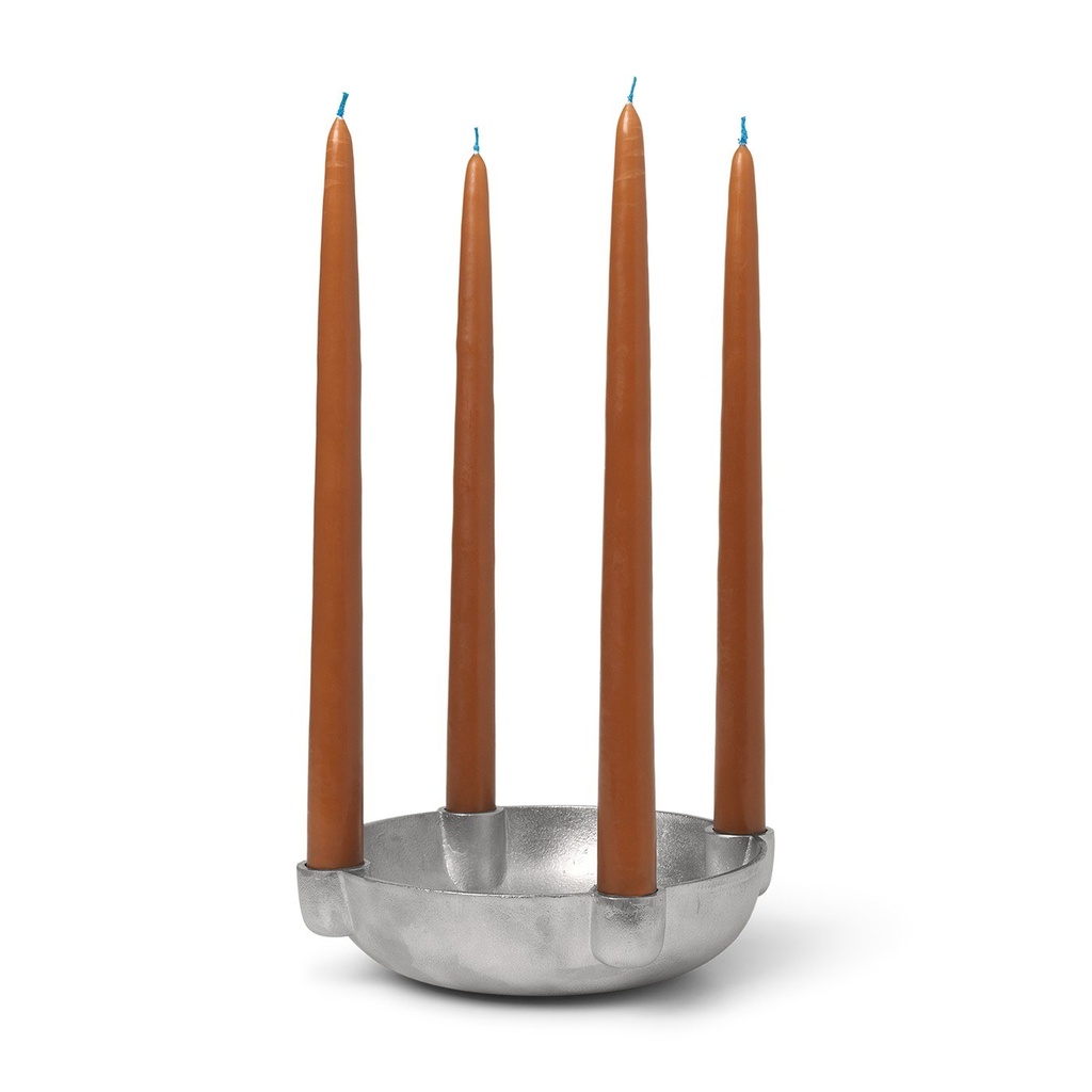 Bougeoir Bowl – moyen – aluminium — vue 2