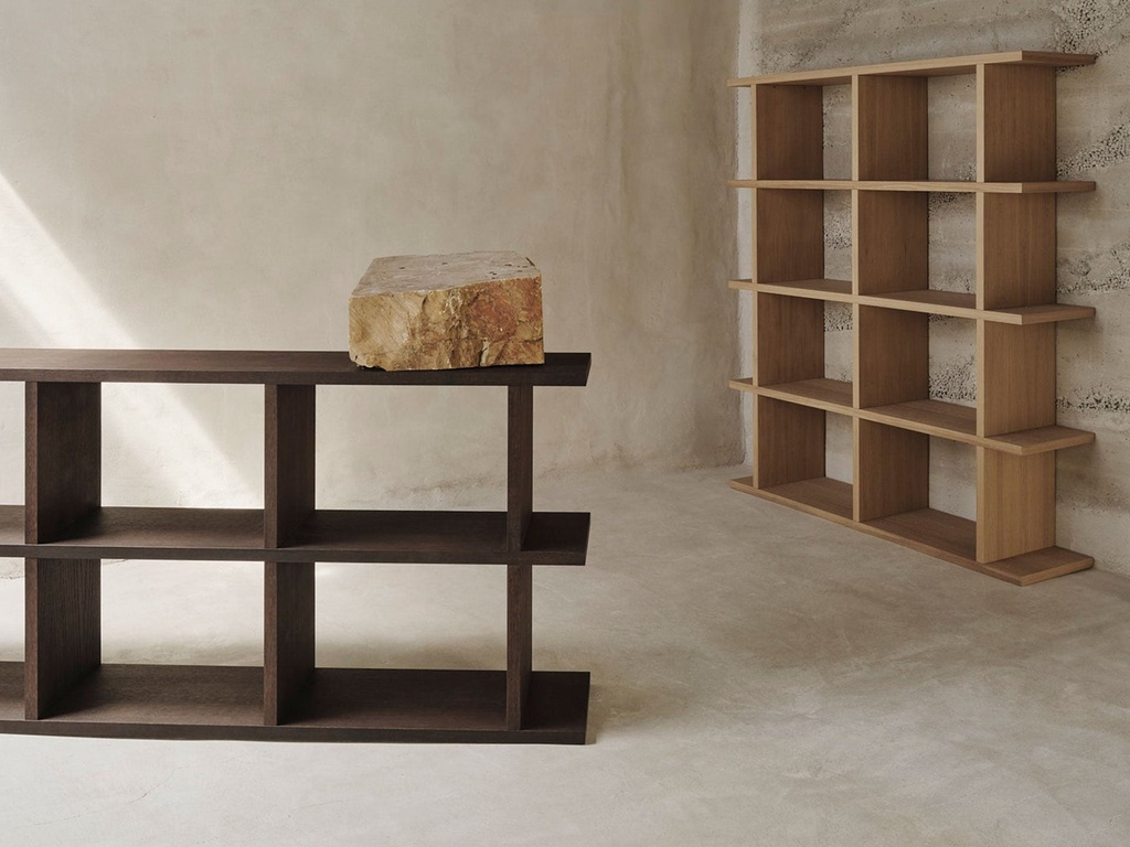 Bibliothèque Kona – 3x2 — chêne teinté foncé — vue 4