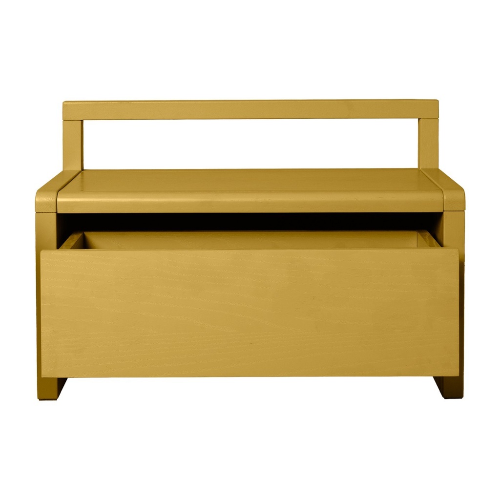 Banc de rangement Little Architect – jaune — vue 2