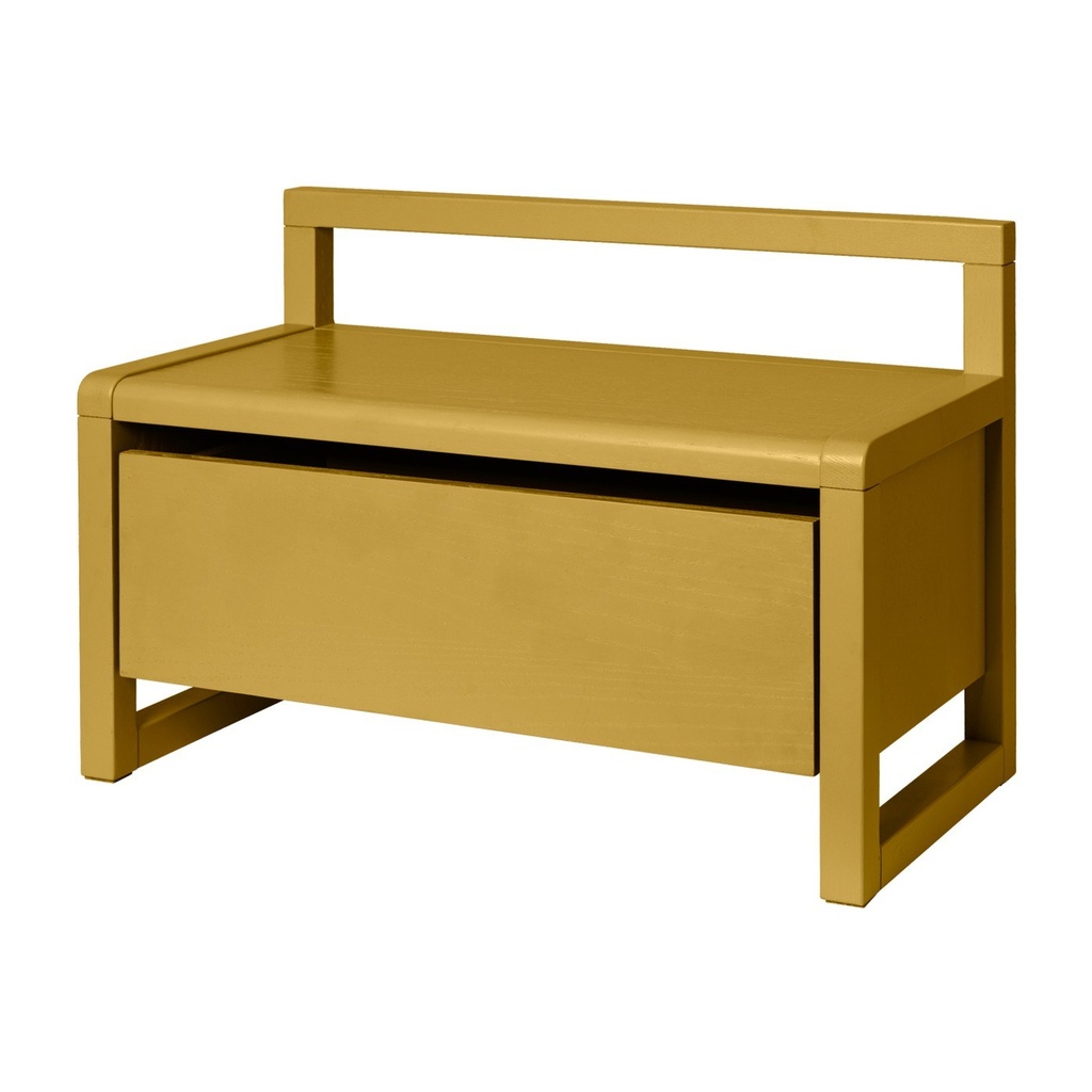 Banc de rangement Little Architect – jaune — vue 3