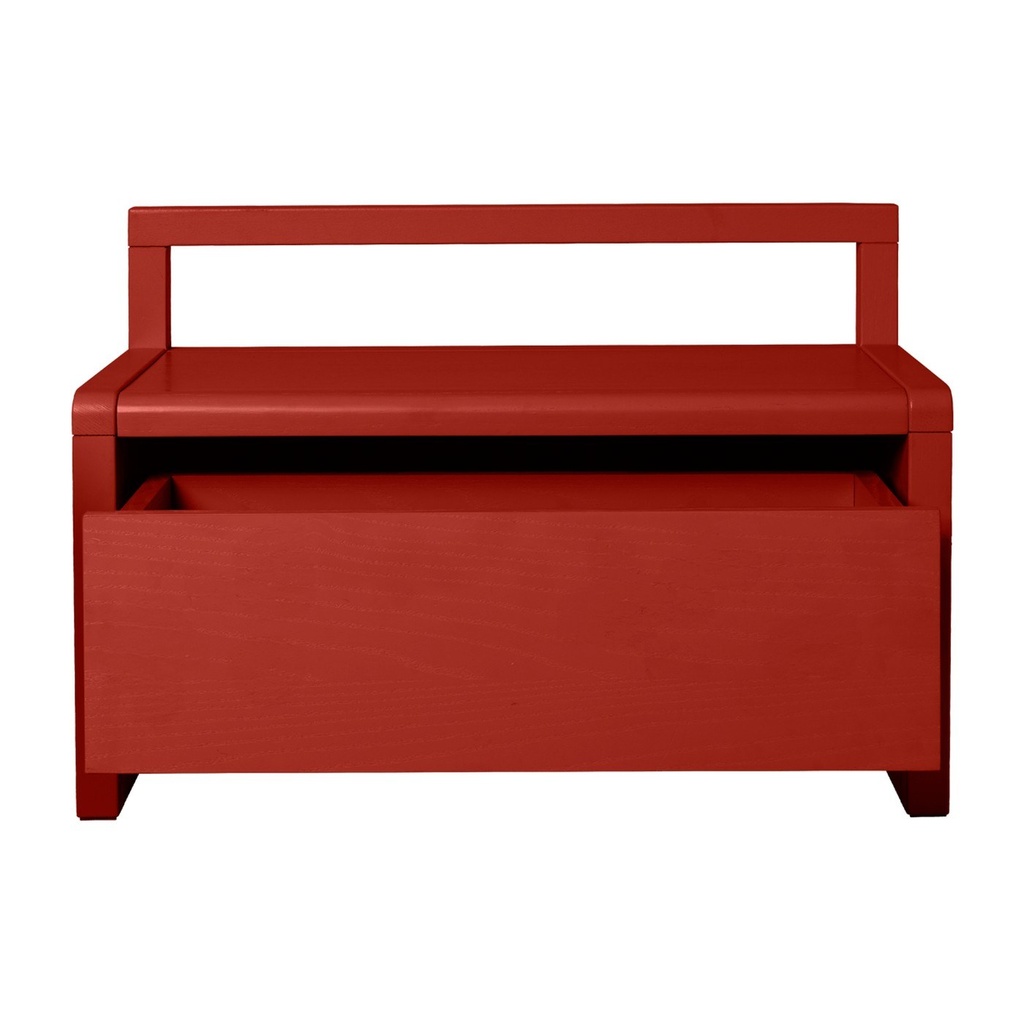 Banc de rangement Little Architect – rouge coquelicot — vue 2