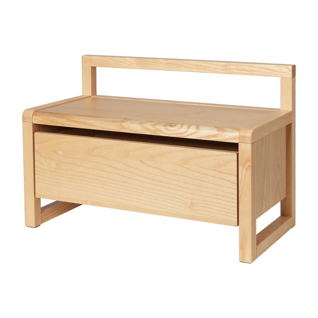 Banc de rangement Little Architect – frêne — vue 2