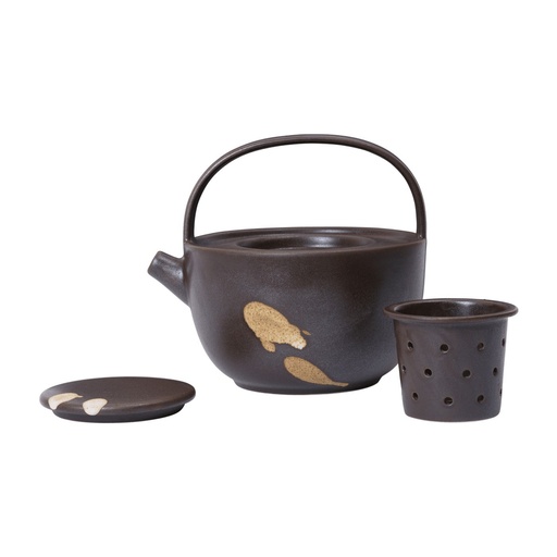Théière Koyo – marron foncé/chamois — vue 2