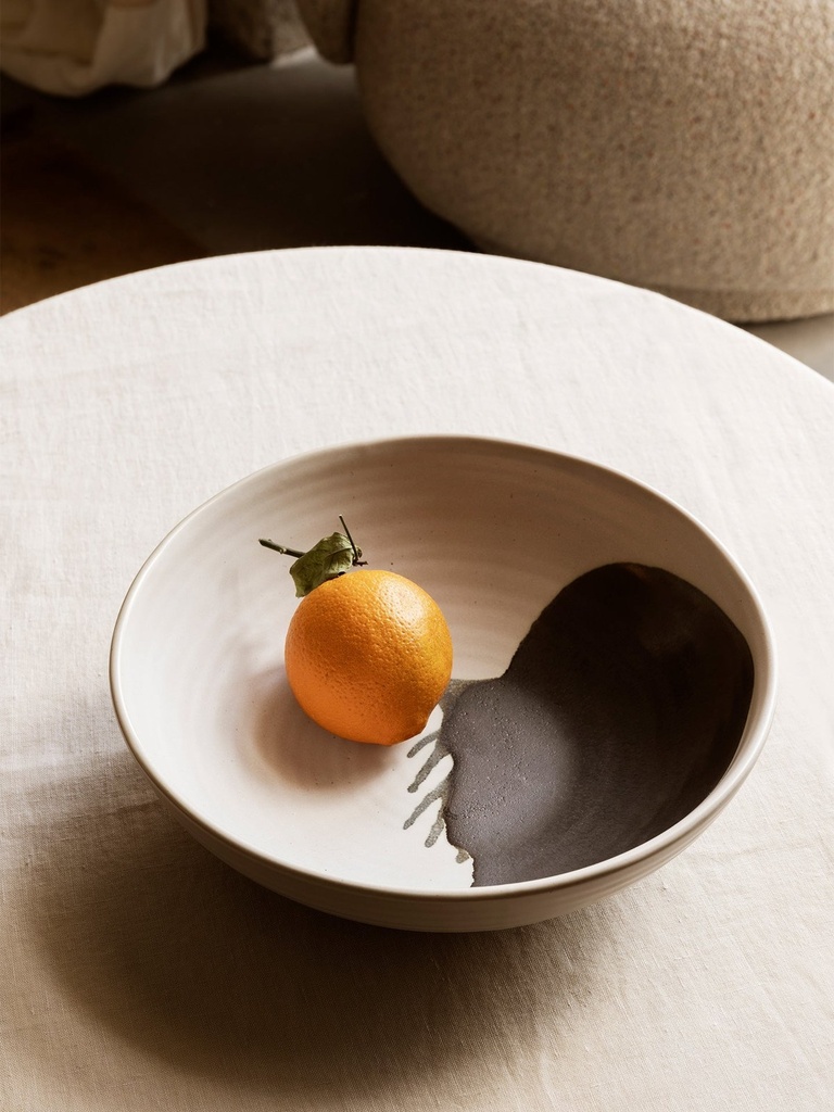 Bol Omhu – grand – blanc cassé/anthracite — vue 2