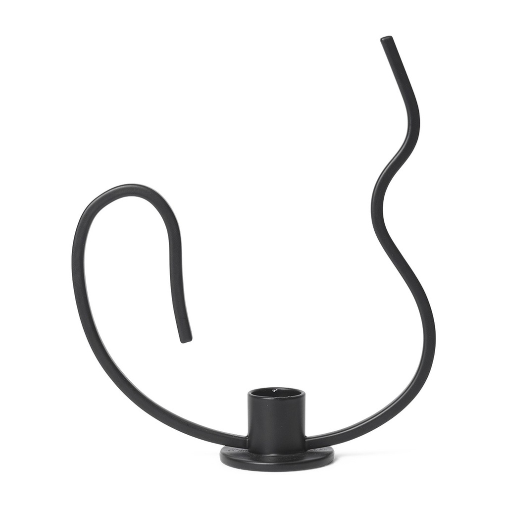 Bougeoir Valse – bas – noir — vue 3