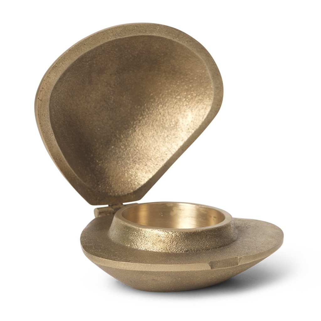 Bougeoir Clam – laiton — vue 3