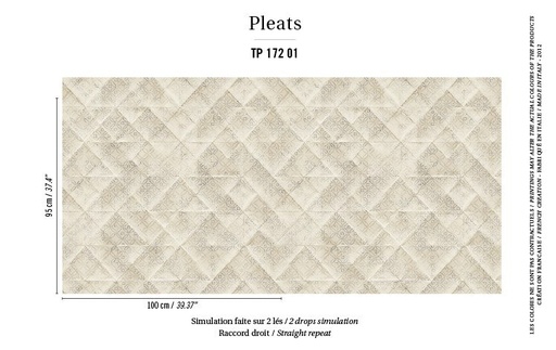 Papier peint Majorelle – Pleats — L'art de l'ellipse — vue 2