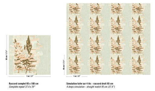 Papier peint Méditerranée – Volver — Mademoiselle provence — vue 2