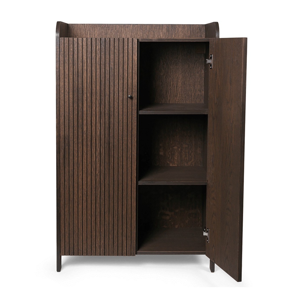 Armoire Sill – basse — chêne teinté foncé — vue 3