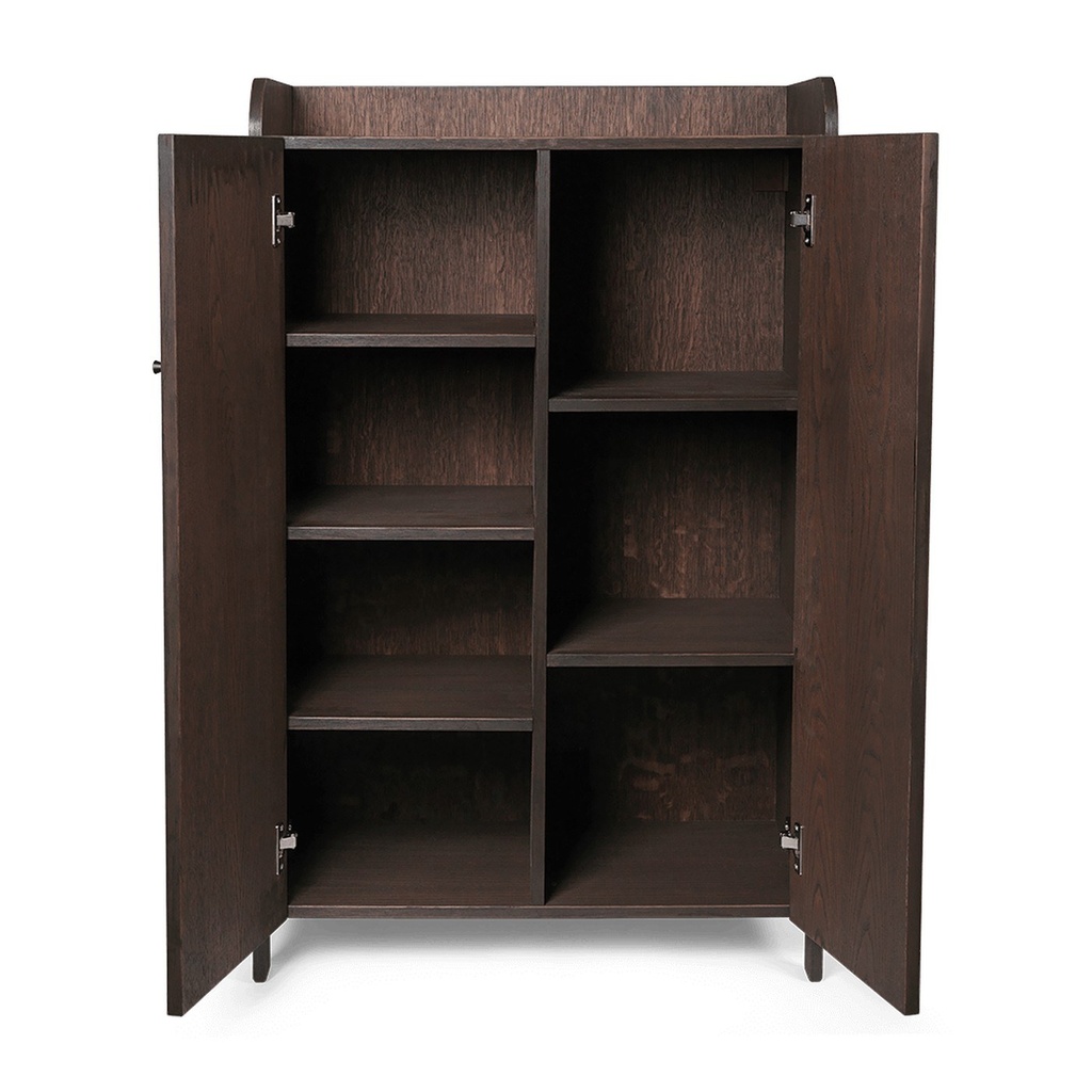Armoire Sill – basse — chêne teinté foncé — vue 4