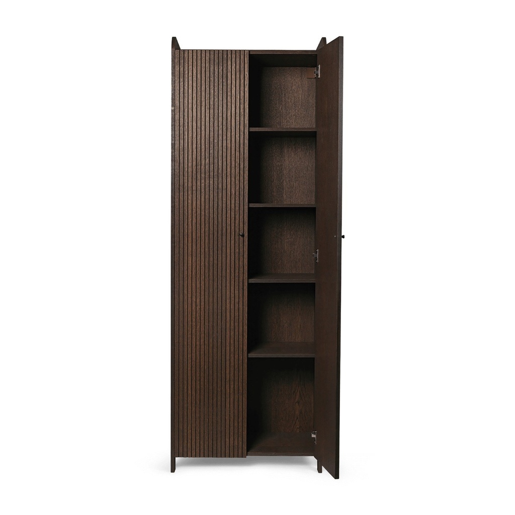 Armoire Sill – haute — chêne teinté foncé — vue 3
