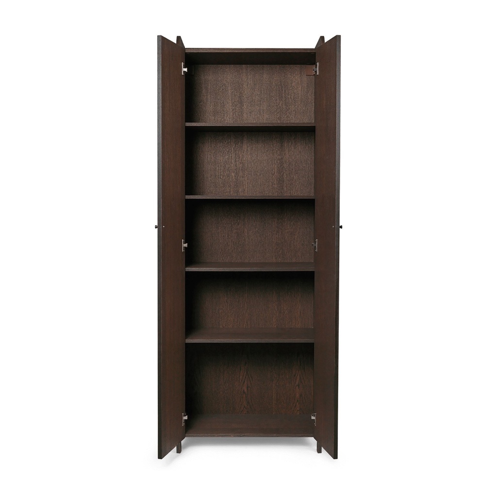 Armoire Sill – haute — chêne teinté foncé — vue 4