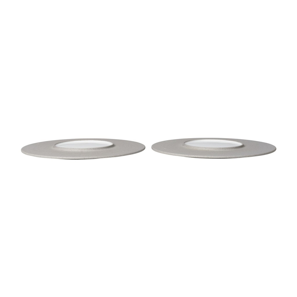 Assiettes plates Sonae – gris/blanc – Ø28 cm – lot de 2 — vue 2