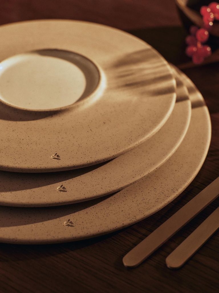 Assiettes à dessert Sonae – gris/blanc – Ø22 cm – lot de 2 — vue 4