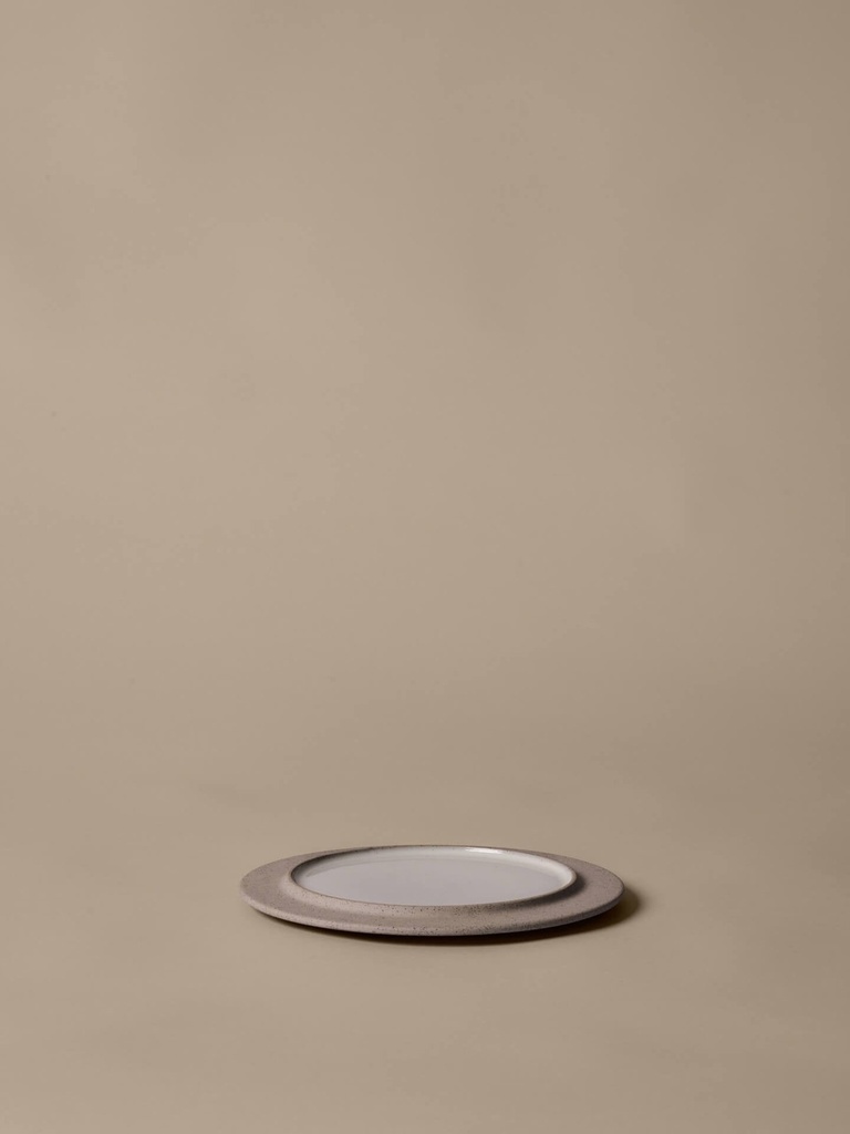 Assiettes à dessert Sonae – gris/blanc – Ø22 cm – lot de 2 — vue 6