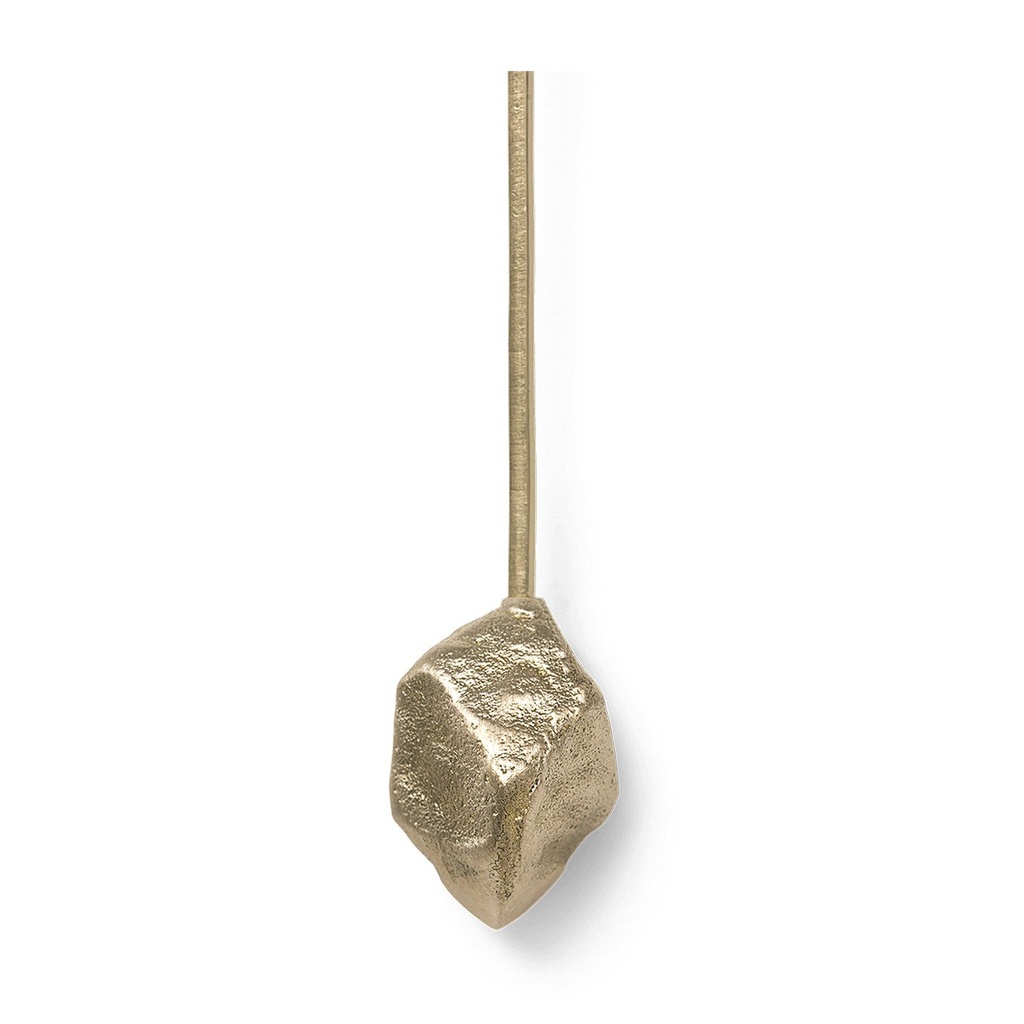 Bougeoirs pour sapin Stone – laiton – lot de 4 — vue 3