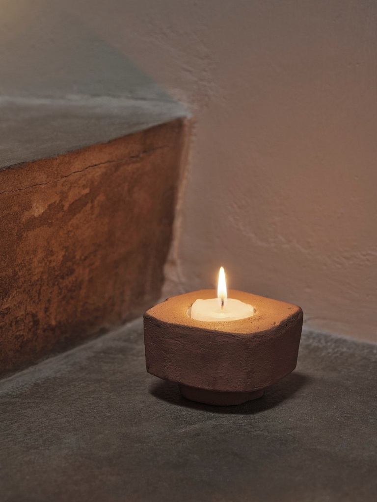 Bougeoir Kurinu – terracotta — vue 5