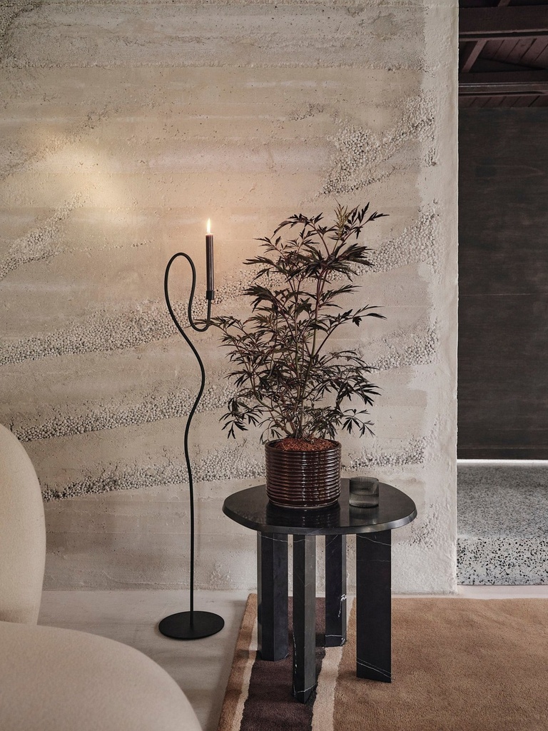 Bougeoir sur pied Valse – noir — vue 3