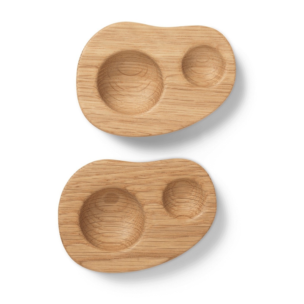Coquetiers Cairn – chêne – lot de 2 — vue 2
