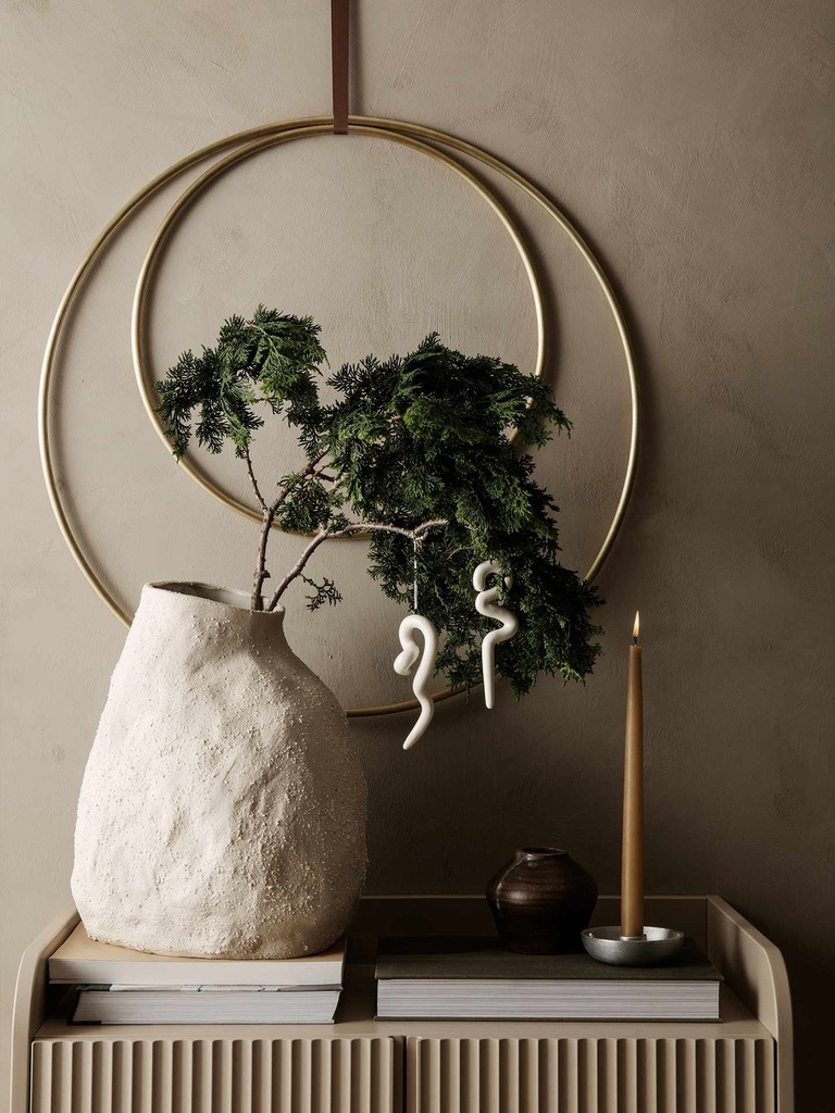 Cercle décoratif Deco Frame – laiton – Ø45 cm — vue 2