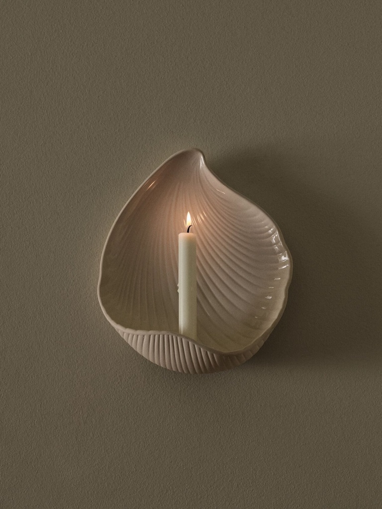 Bougeoir mural Shell – blanc cassé — vue 4