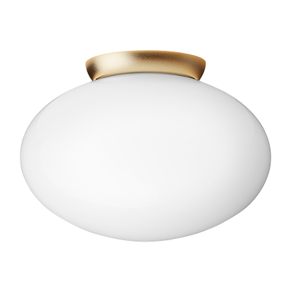 Applique Rizzatto 301 – laiton satiné / verre opale — laiton satiné / verre opale — vue 3
