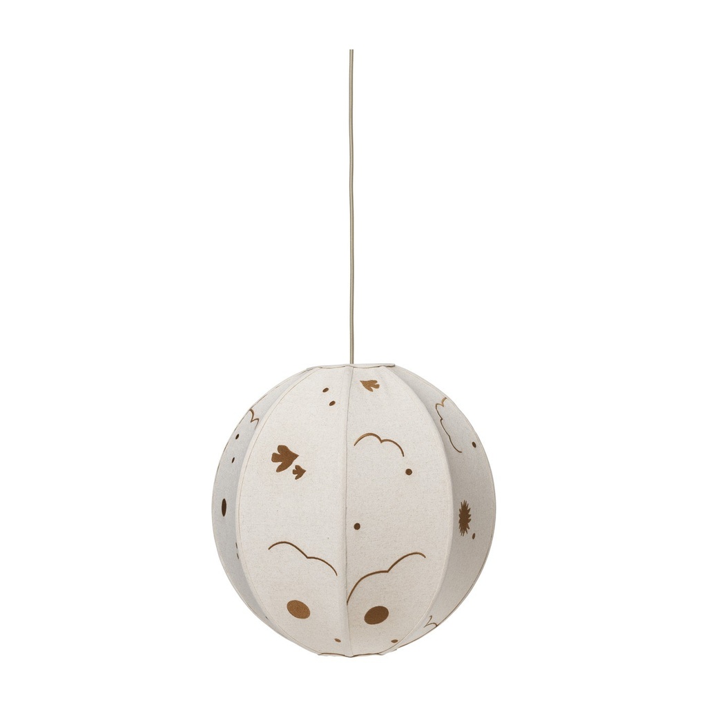 Abat-jour en tissu Skye – naturel/bronze — vue 2