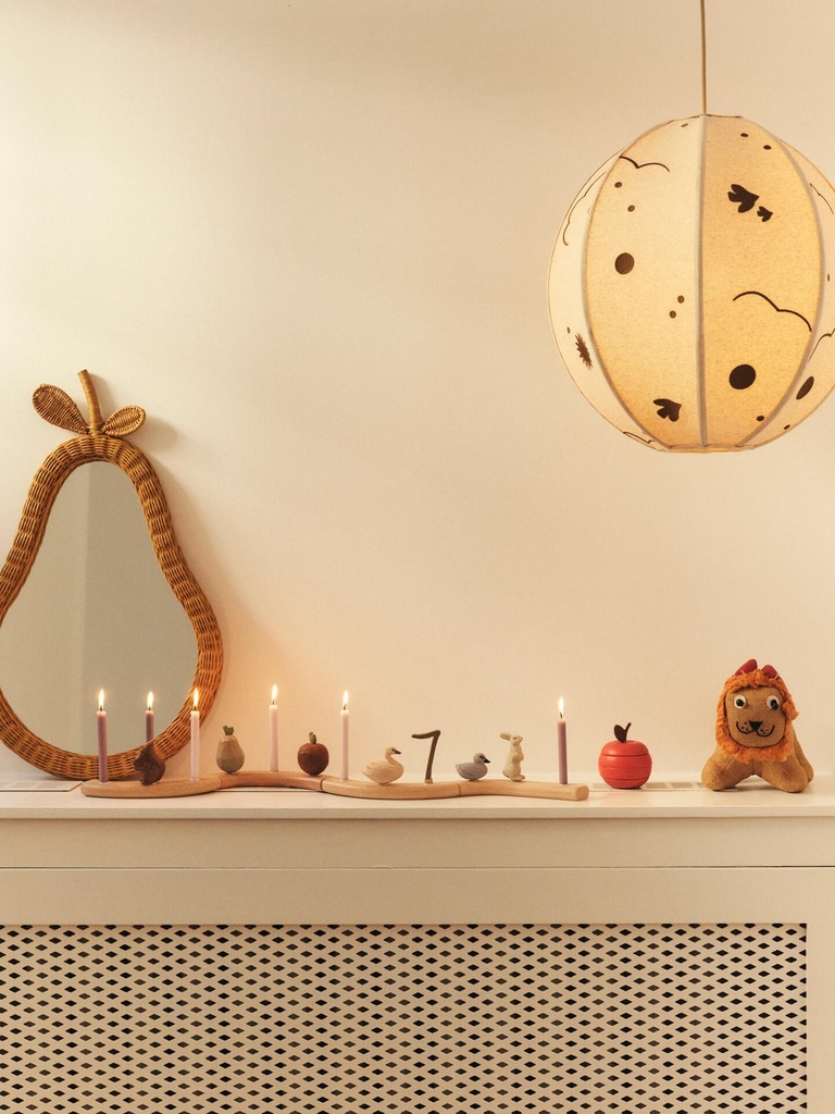 Abat-jour en tissu Skye – naturel/bronze — vue 3