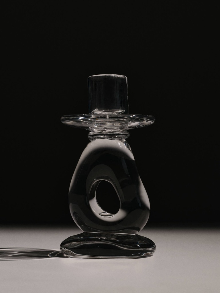 Bougeoir Damo – transparent — vue 3
